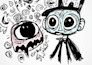 awesome doodle character designs for your merch